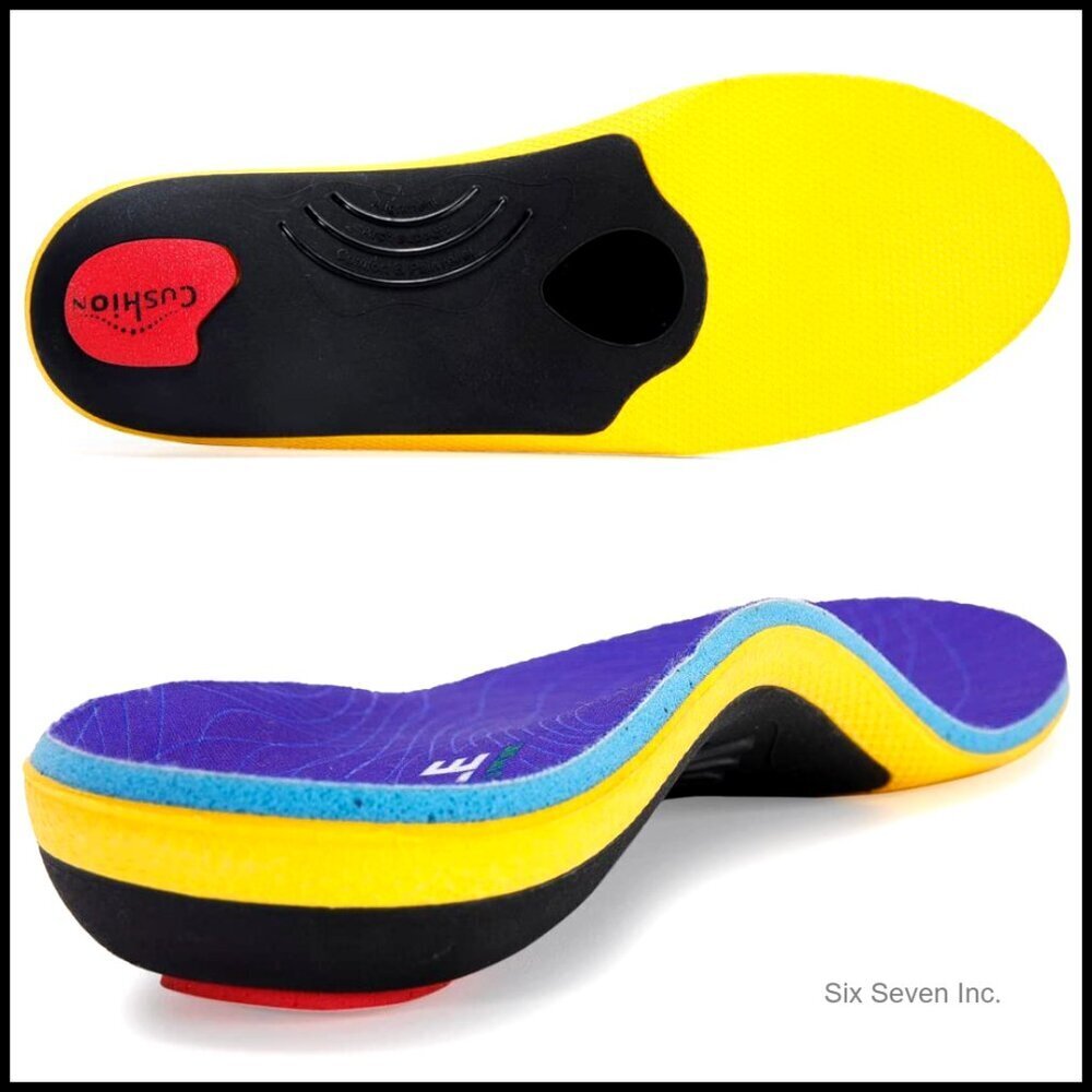 Heavy Duty Orthotic Insoles Plantar Fasciitis Support Shock Absorb Work Boot